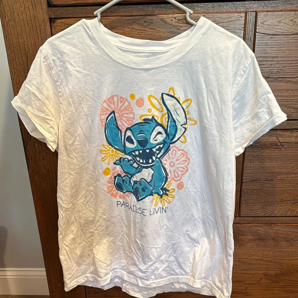 Disney stitch paradise livin graphic t shirt size xl lilo & stitch - Picture 1 of 4